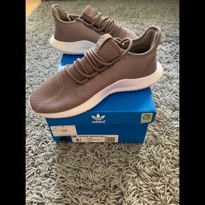 Adidas tubular shadow knit sneaker.